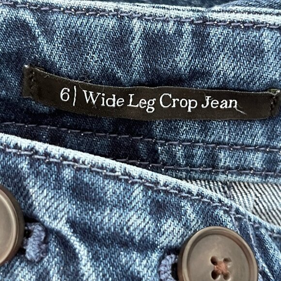 Wide Leg Crop Jeans, size 6 - Picture 7 of 8